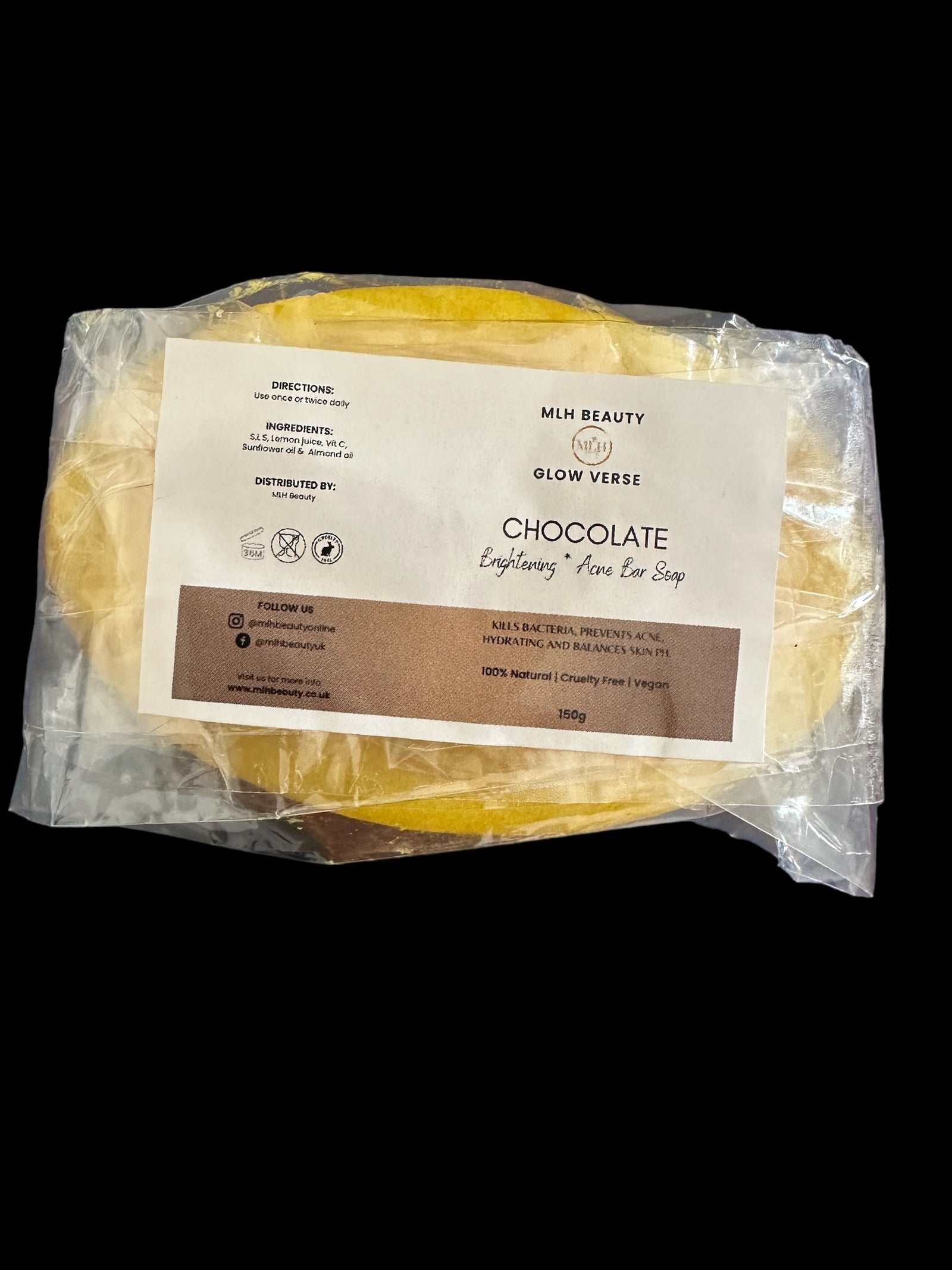 Glow Verse Chocolate Brightening & Acne Bar soap