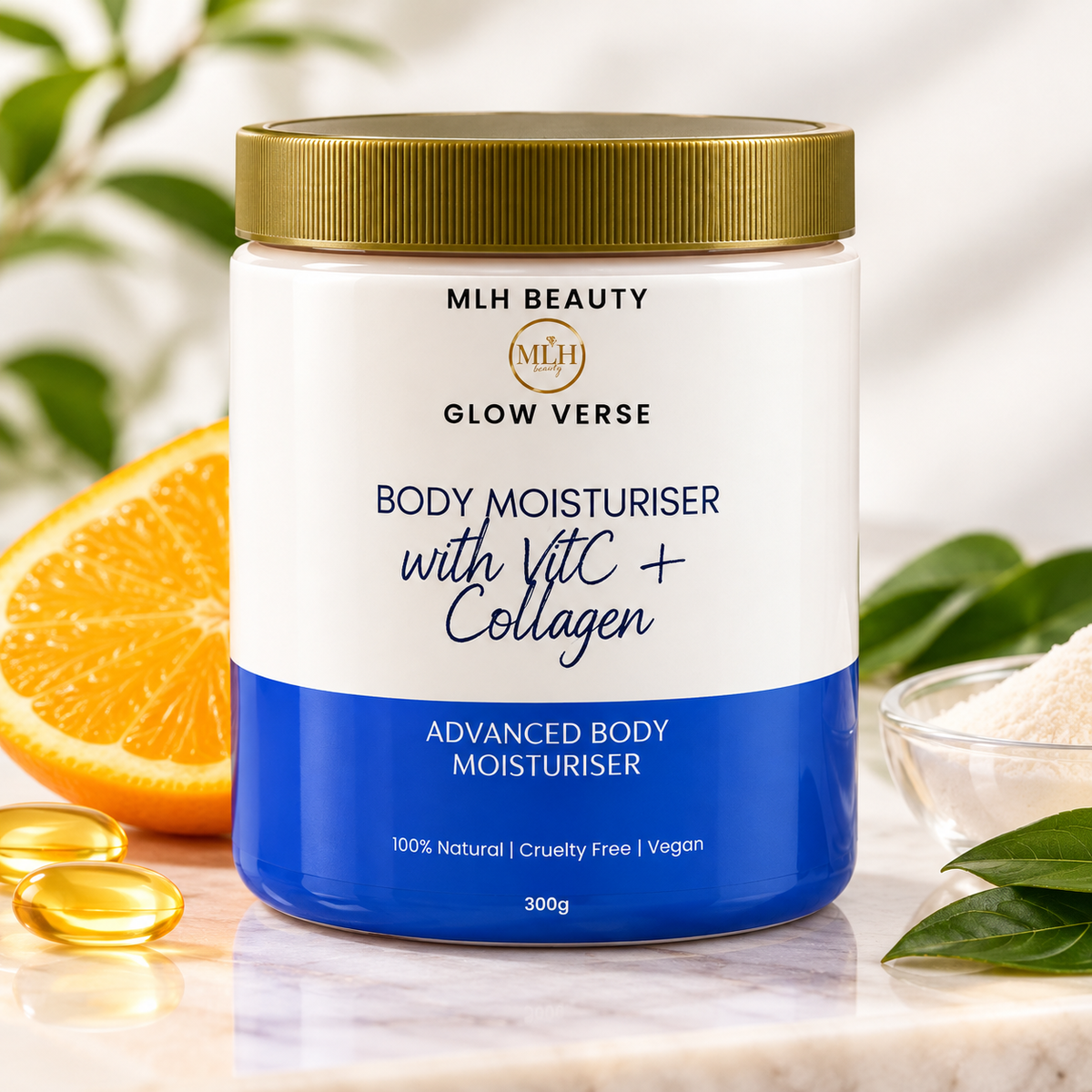 MLH Beauty Glow Verse Body Moisturiser With Vit C & Collagen 500ml