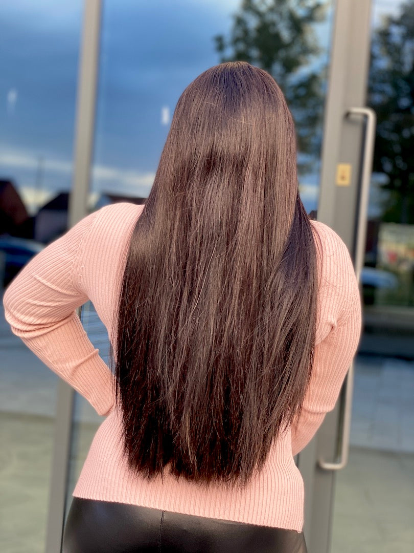 MLH Bone Straight Double Drawn Closure Wig - MLH Beauty